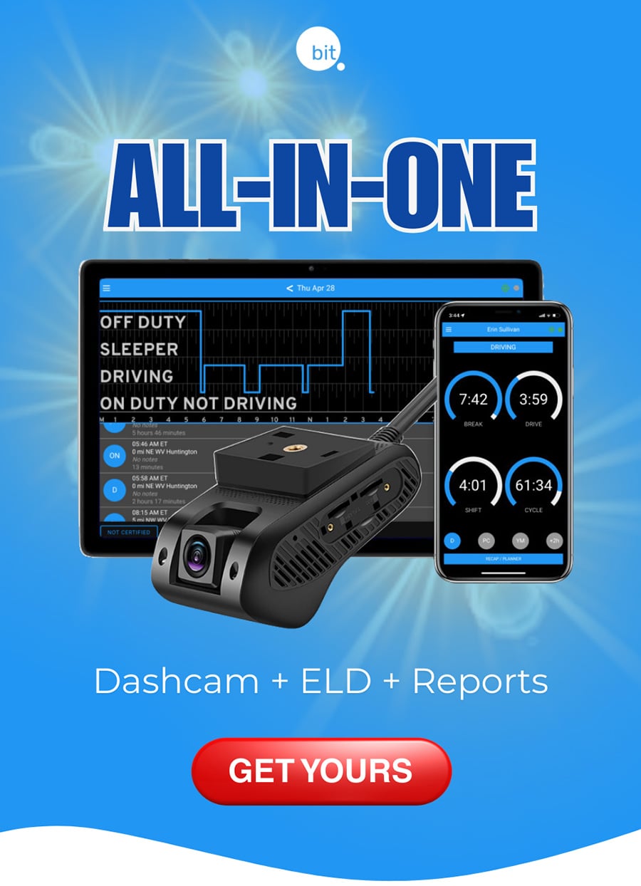 BIT dashcam with built in ELD