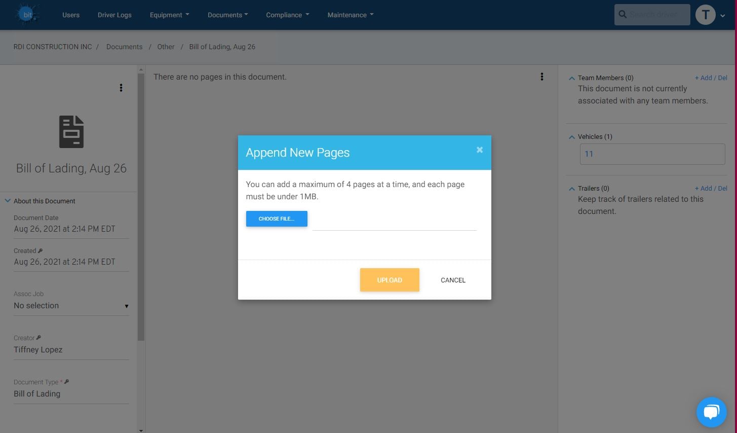 CHOOSE FILE UPLOAD